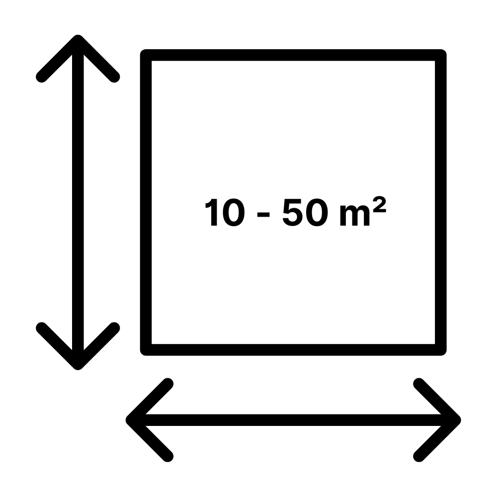 10-50 m²